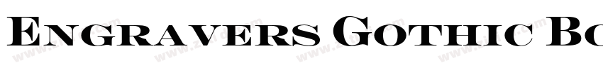Engravers Gothic Bo字体转换
